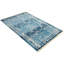 Tapis en polyester fabriqués à la machine Crayton - couleur bleue, conception orientale, tapis à poils courts pour le salon, la chambre à coucher-33070395
