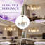 Lustre moderne de style ferme à 9 lumières, couleur or, 30 pouces, avec éclairage en verre transparent pour îlot de cuisine.-1090905037-1090905072