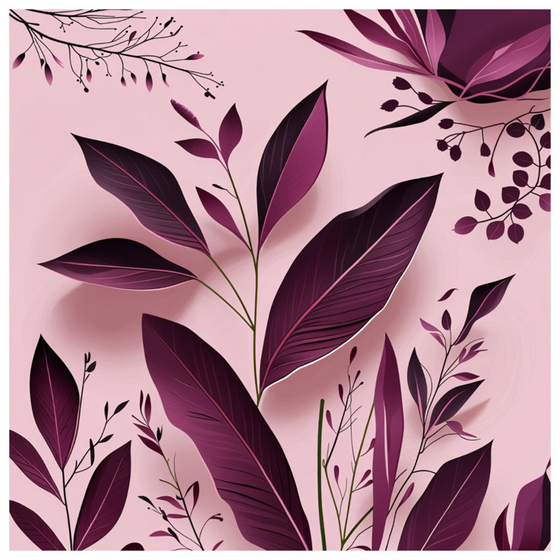 Coussin Leaves, 14 X 14 pouces