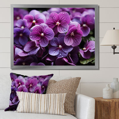 " Vibrant Violets Field Photo II "