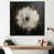 Toile avec cadre flottant noir