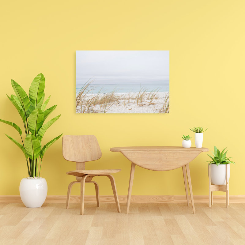 Art mural côtier serein, paisible et paisible, 24" H x 36" W