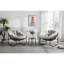 Chaise berçante confortable pour l'extérieur - Beige avec patio synthétique, salon