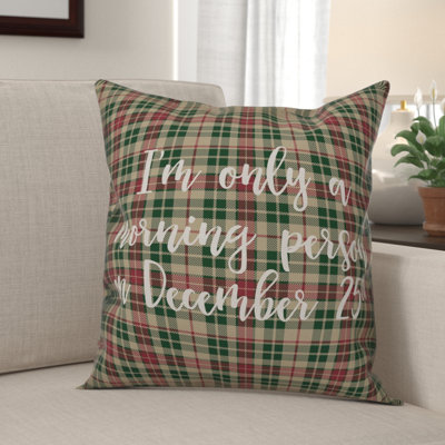 Plaid Throw Pillow