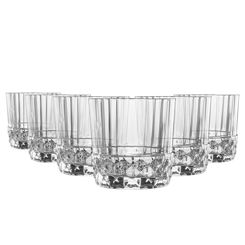 America '20s Whisky Glasses, Transparent, 300mL, 6