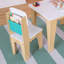 Kids 3 Piece Rectangular Activity Table and Chair Set-84694934