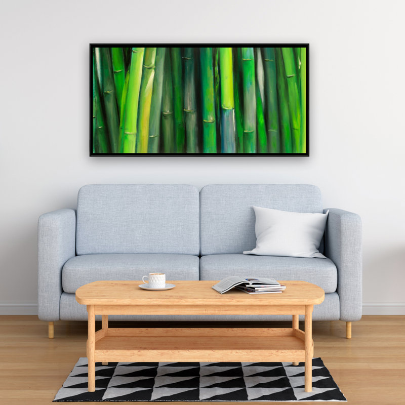 Bambou, reproduction sur toile