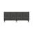 Adams Modern Anthracite Console Table, 59.1 x 29.5 x 12.6 inches | 100% Melamine Coated Particle Board, Thickness: 0.7 inches | Wall-Mountable with Multiple Shelves | Stylish Geometric Design for Living Room & Hallway-120466110