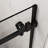 6Mm Tempered Glass Shower Door, 48" W X 72" H, Reversible Opening, Smooth Sliding Operation In Bathroom Matte Black 1/4"  6Mm  Glass, Waterproof Performance, Quiet