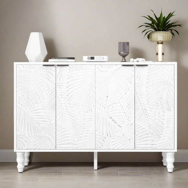 Buffet bas de 47,2 po, Blanc