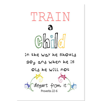 Train a Chiled Train a Child Paper Print