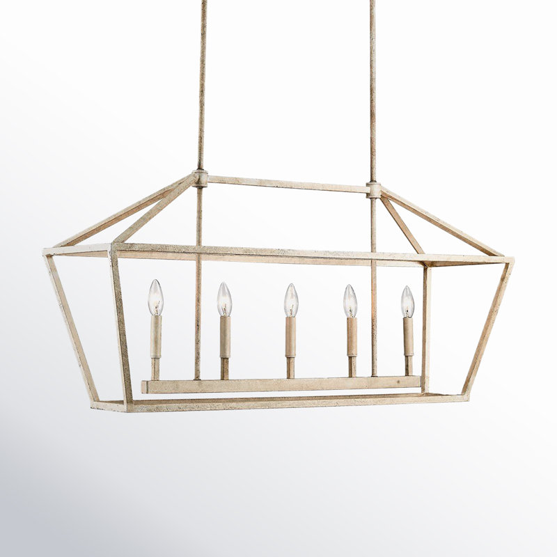 Glenhaven 5 - Light Kitchen Island Pendant, Vintage White