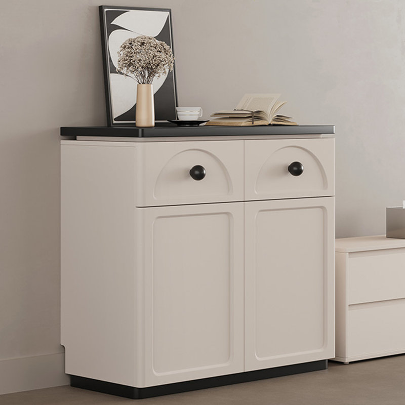 Buffet décoratif crème, H 33,46 po x l 39,37 po x P 14,57 po
