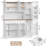 Arryanna 72.8'' Kitchen Pantry Storage Cabinet with LED Lighting & Charging Station-304565742