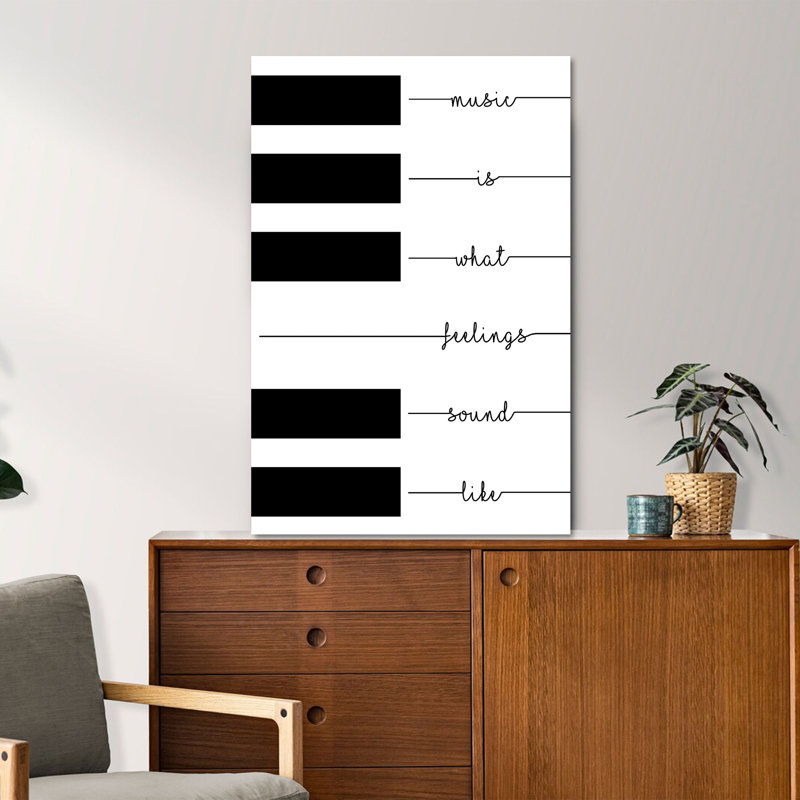 «Piano Keys», impression sur toile tendue, H 20 po x l 16 po x P 2 po