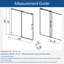 Porte de douche coulissante simple sans cadre avec verre transparent 5/16 po (8 mm) Opal Mirage MCOCOD l 48 po x H 76 po-106514200