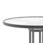 Table ronde en métal trempé 31,5 po avec plateau ondulé Amlie-86859274