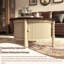 Table basse ronde avec porte coulissante
