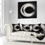 Blanc fractal sur fond noir - coussin imprimé abstrait-29603984-29603988
