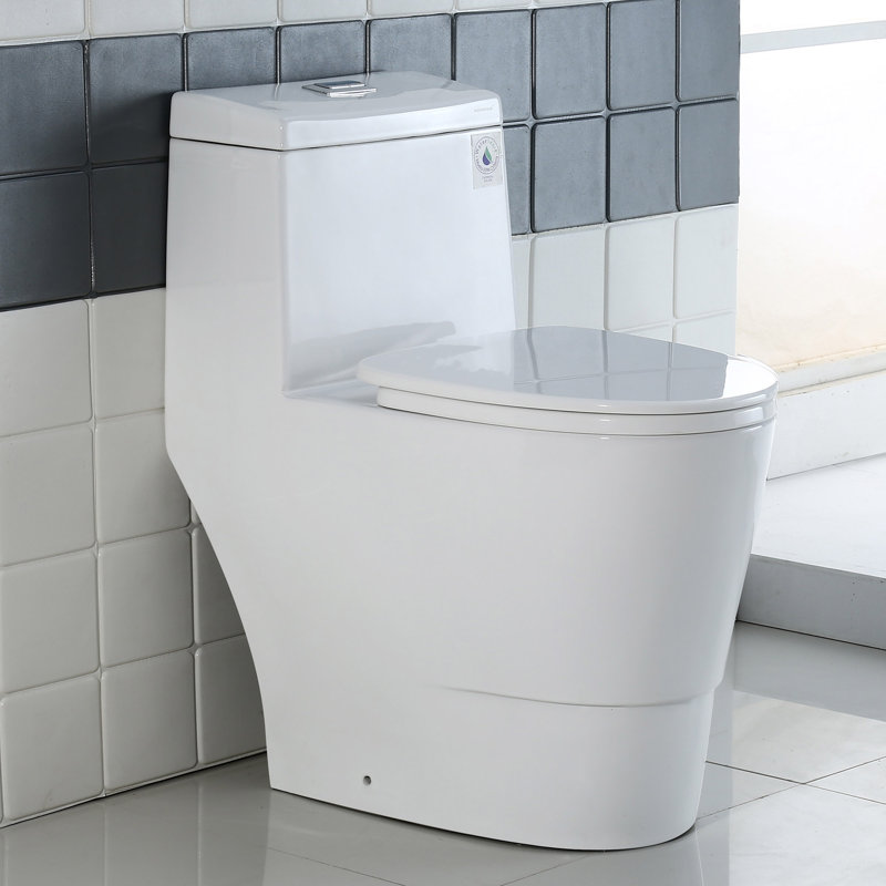 Toilette allongée pratique à une pièce 20 po