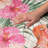 Premium Machine Washable Dream Shag ADS207 Leaves and Flamingos Rug-1841468058