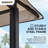 Sunjoy 8 ft. x 5 ft. Black Steel Frame Double Tiered Canopy Grill Gazebo for Outdoor, Patio, Garden, and Backyard Activities-1220906724