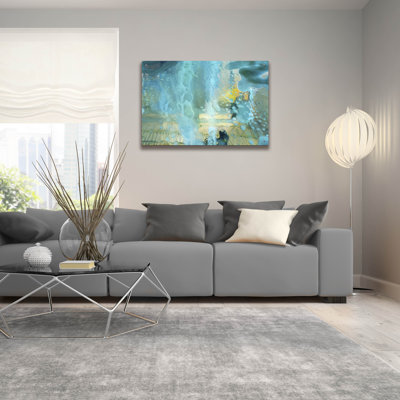  «Bucolique Structure 3» par Carol Young, art mural en verre acrylique, 36 po x 24 po