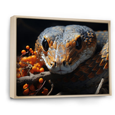 Afrique, serpents, couloirs sur toile