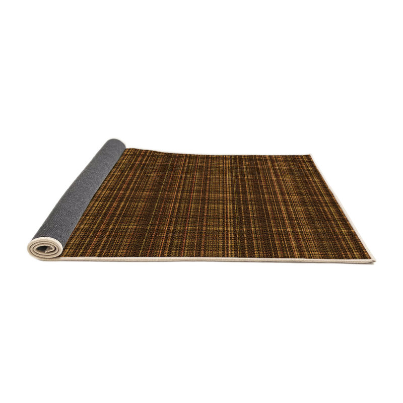 Performance Wool Plaid Indoor Rug, Round 4'