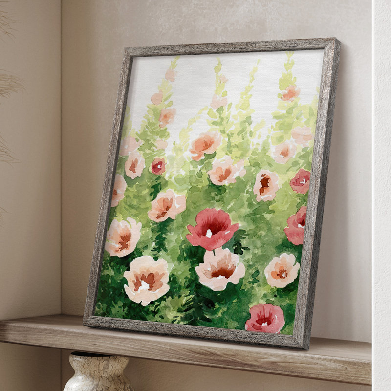Sunlit Flora II, reproduction encadrée - bois massif 2774637, H 15 po x l 12 po