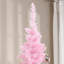 Sapin de Noël artificiel non éclairé 7 pi avec branches réalistes et 499 pointes, rose-1667364783-1674912243