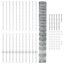 vidaXL Fence with Post Segment Outdoor Barrier Garden Terrace Divider Boundary