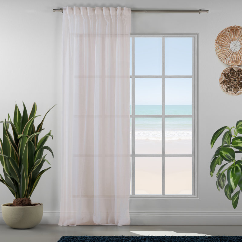Lin simple extra long et très large sur mesure, L 52 po x L 95 po, Crème, crème