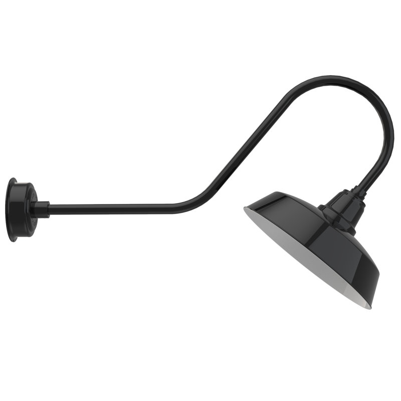 Vandervliet LED Wall Light, 12" H x 16" W x 36" D, Black