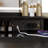 41 Inch Large Size Left Drawer Vanity Table Set With Cushioned Stool, 2 AC+2 USB Power Station, Hair Dryer Stand, Extra Large Touch Control LED Mirror, 3-Color Switch-475948874