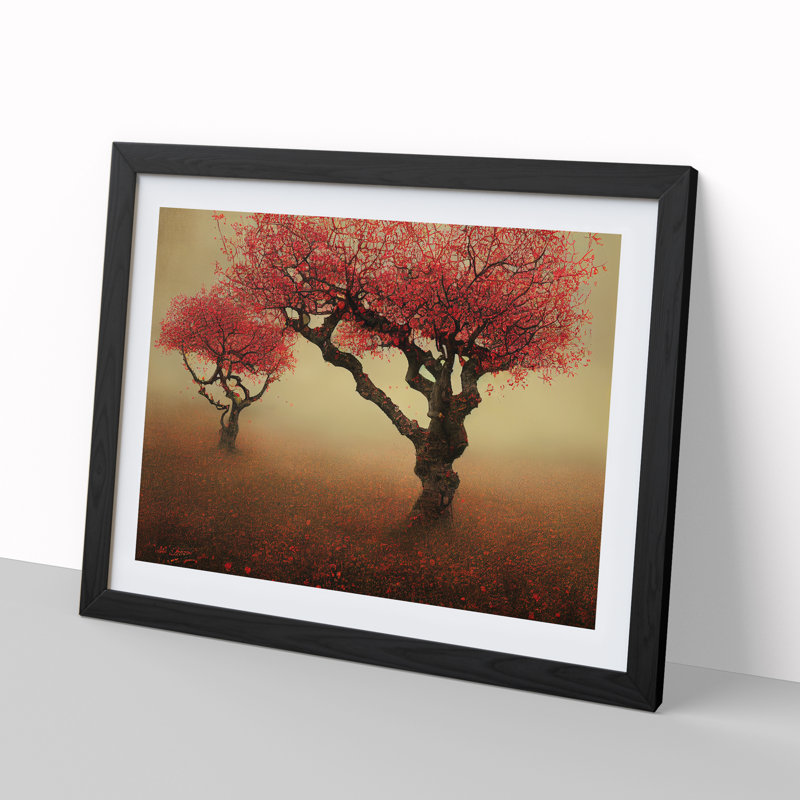 Amazing Apple Trees - Framed Print, Black, 34cm H x 46cm W x 2cm D