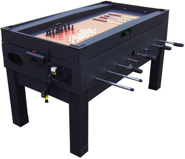 Danbury 14-in-1 56" Multi Game Table, Black