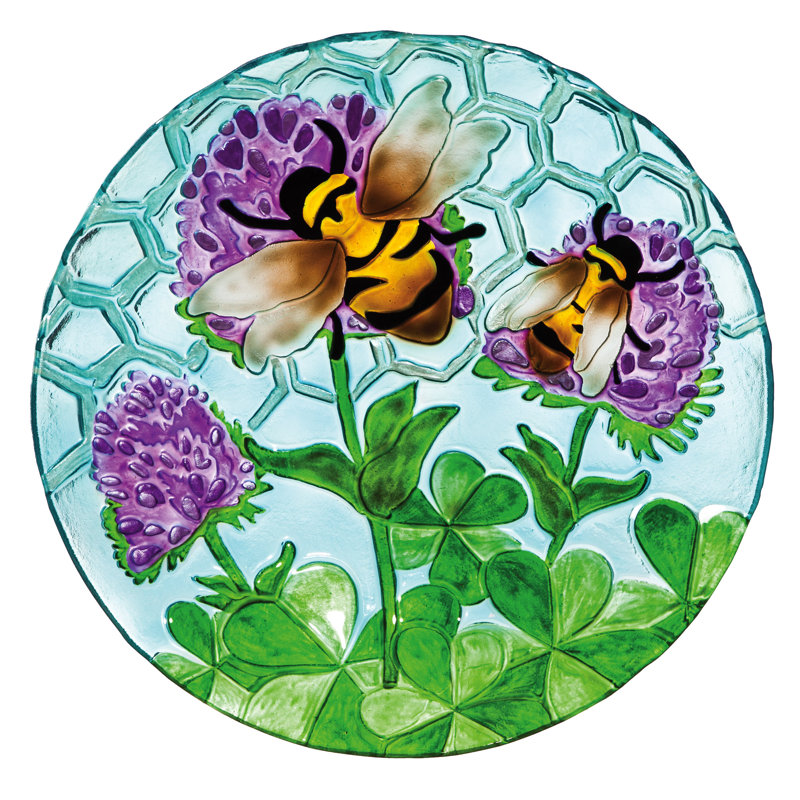 Bain d’oiseaux Mattawa occupé Bee days, H 18 po x l 18 po x P 2 po