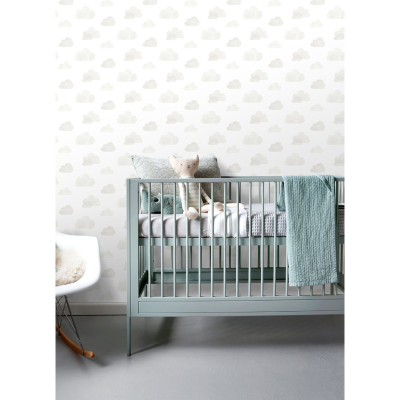 Non-Pasted Geometric Wallpaper Roll, Gray