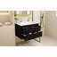 Meuble-lavabo mural 30 po avec lavabo en résine, armoire de rangement flottante avec 2 tiroirs, armoire de salle de bain en bois massif-1719580303