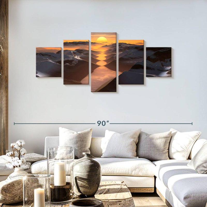 Himalayan Pools, 30" H x 68" W