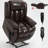Dual Motor Infinite Position Up to 350 LBS Electric Medium size Genuine Leather-1429984712