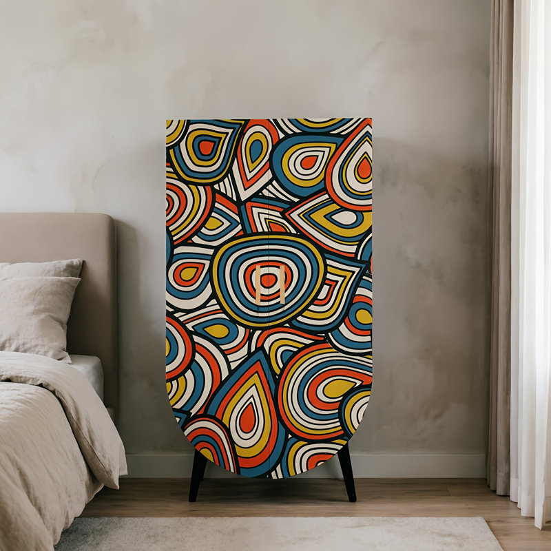 Household independent retro style wardrobe