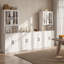  Garde-manger 71 po avec bibliothèques, meuble télé de ferme de 94,5 po pour téléviseur de 70 po ou moins-642473404