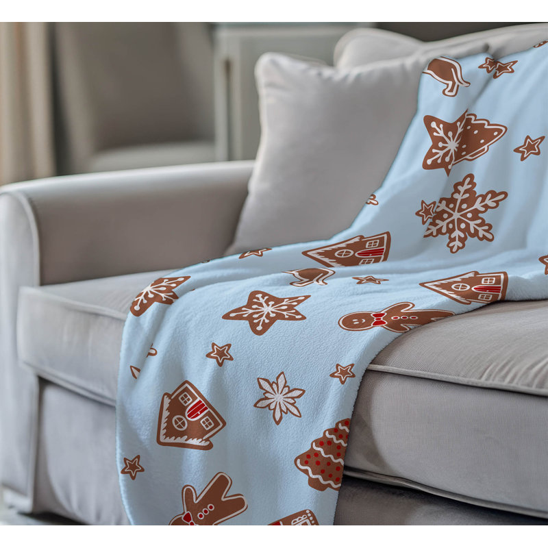 Jeté en velours de coton Ginger All The Way Holiday, Argent argent