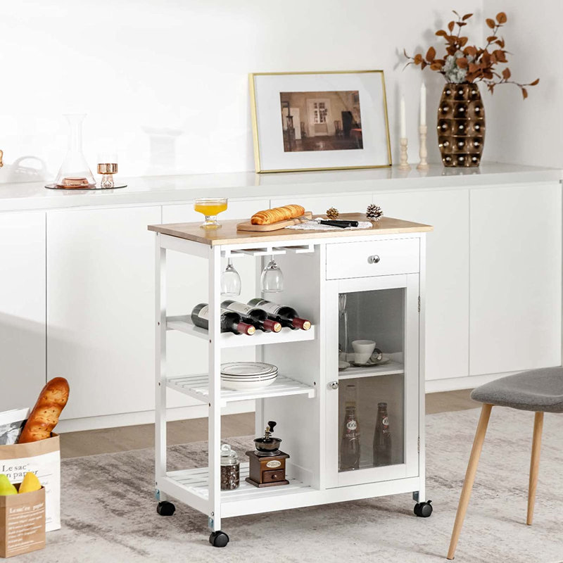 Karess Wood Kitchen Cart
