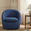 Fauteuil d'appoint moderne pivotant en tonneau, pivotant sur 360 degrés, 350 lb (ensemble de 2)-647628046