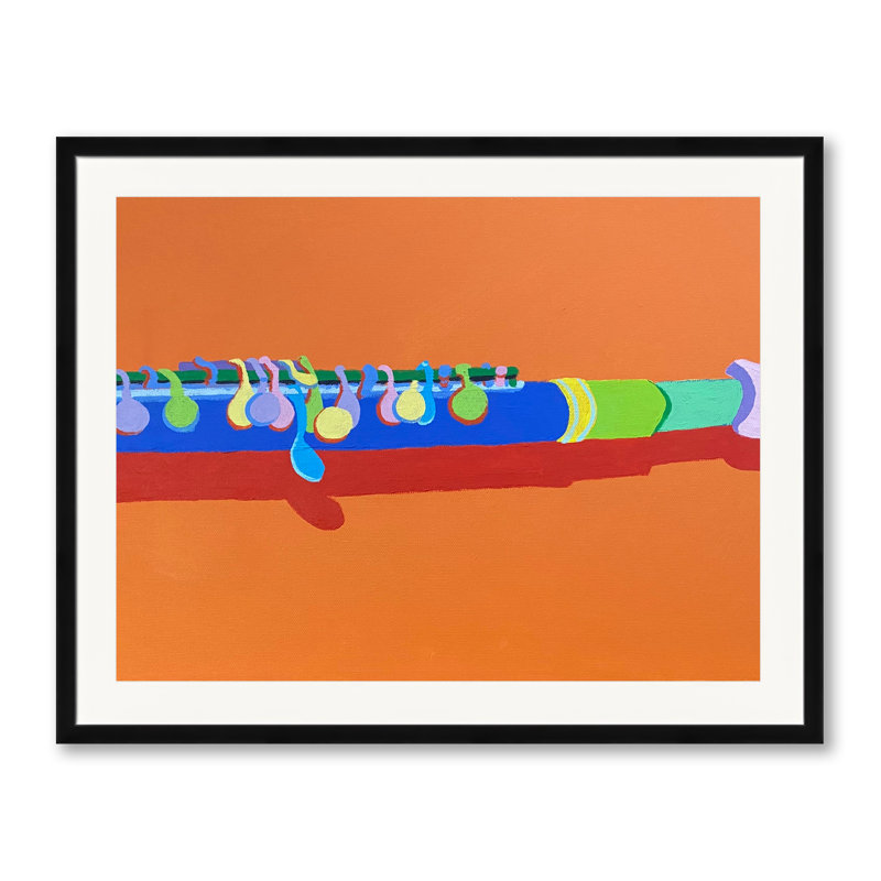 Piccolo Print by Sue Graef, Black Framed Paper, 24" H x 30" W