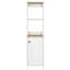 Armoire à linge, deux tablettes intérieures, deux tablettes ouvertes, une porte-1653520775