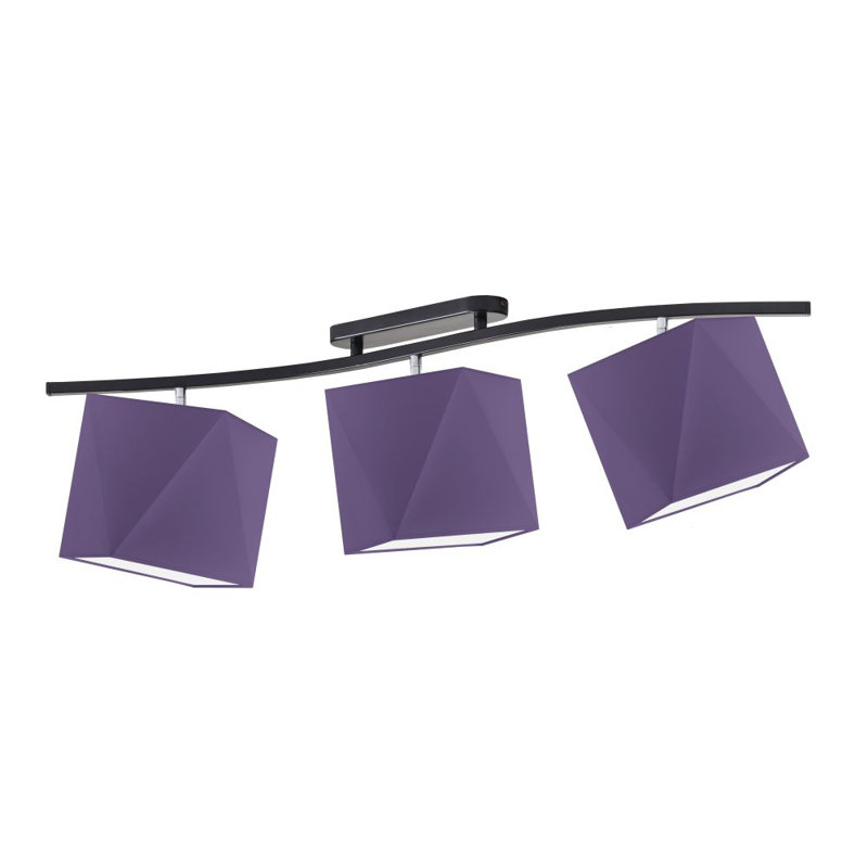 Dencil 97cm 3 -Light Track Kit, Purple, Black